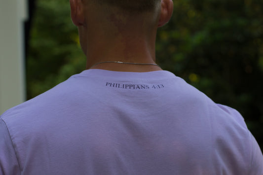 Philippians 4:13 - T-shirt (Lila Purple x Purple)