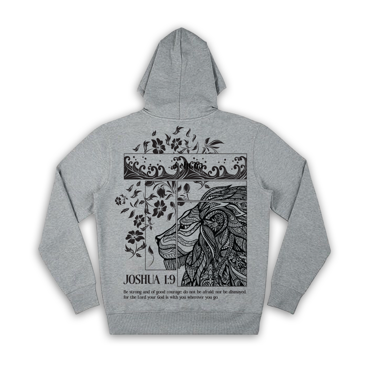 Premium Unisex Hoodie - Joshua 1:9 (Grey)