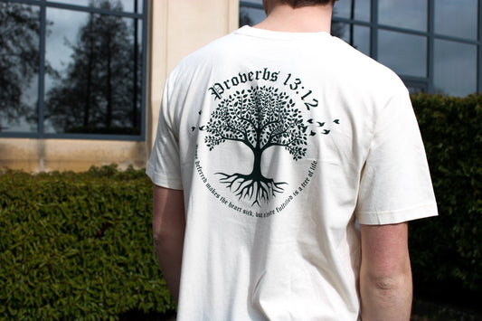 The Tree of Life – Relaxed Oversized Tee (Natural Raw)