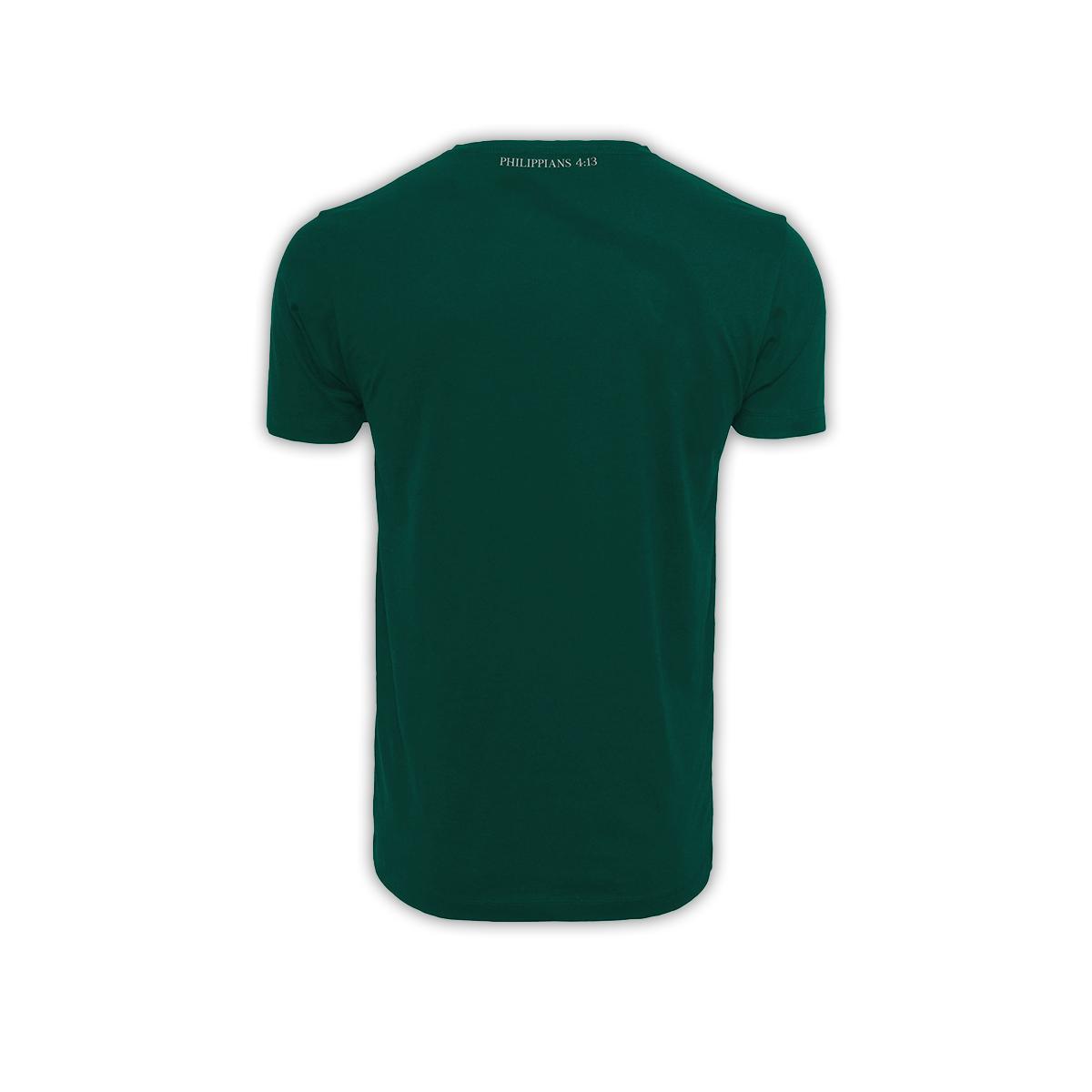 Philippians 4:13 - T-shirt (Bottle Green x Grey)