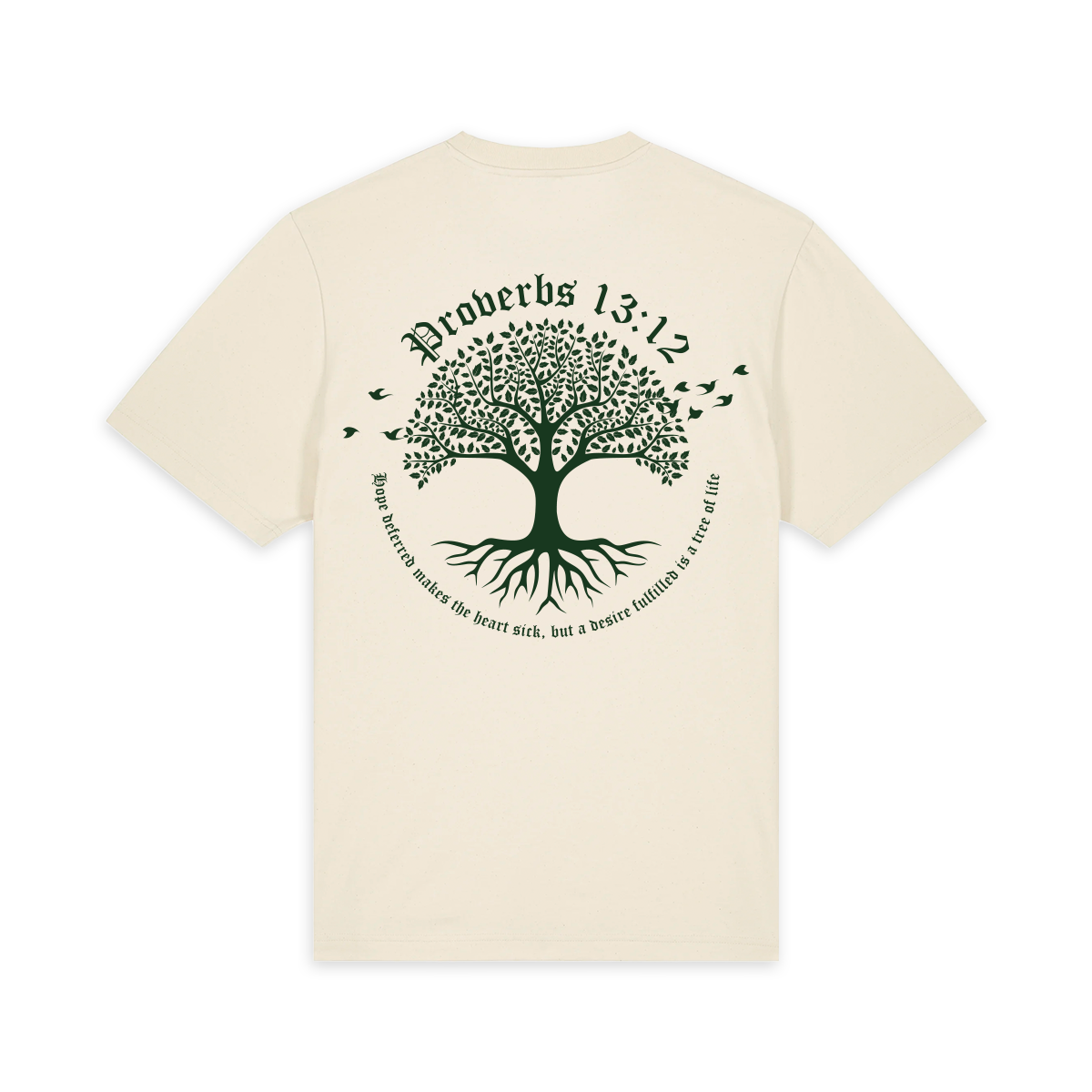 The Tree of Life – Relaxed Oversized Tee (Natural Raw)