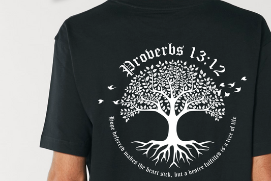 The Tree of Life - Relaxed Oversized Tee (Black)