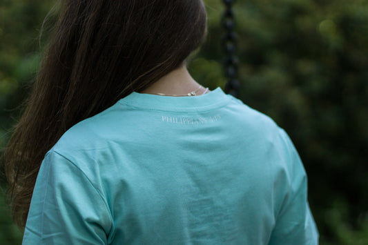 Philippians 4:13 - T-shirt (Beryl Blue)