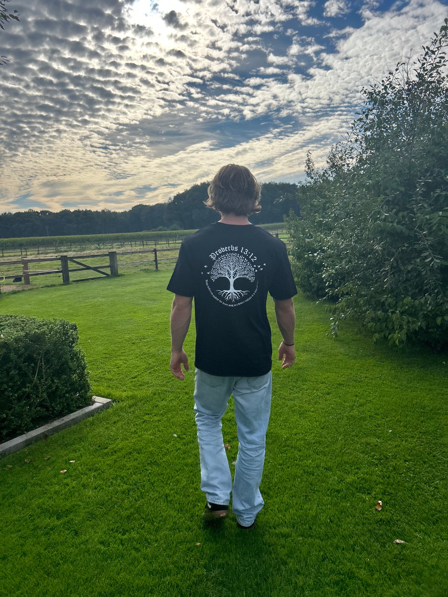 The Tree of Life - Relaxed Oversized Tee (Black)