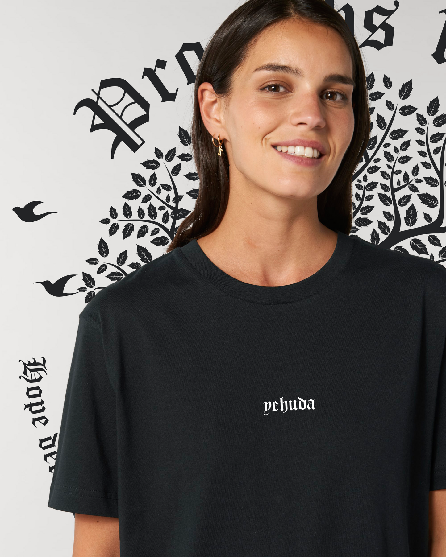 The Tree of Life - Relaxed Oversized Tee (Black)