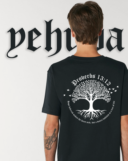 The Tree of Life - Relaxed Oversized Tee (Black)