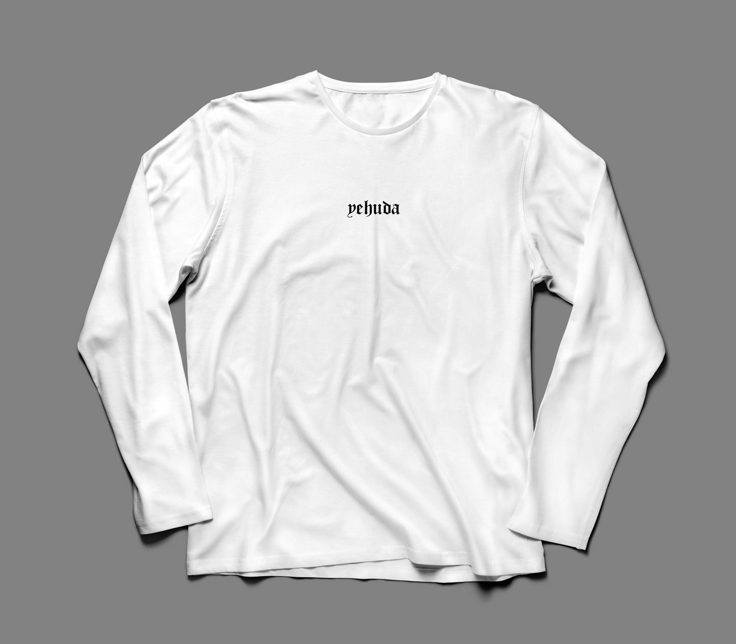 The unisex long sleeves Tee; For God - John 3:16 (White x Black)