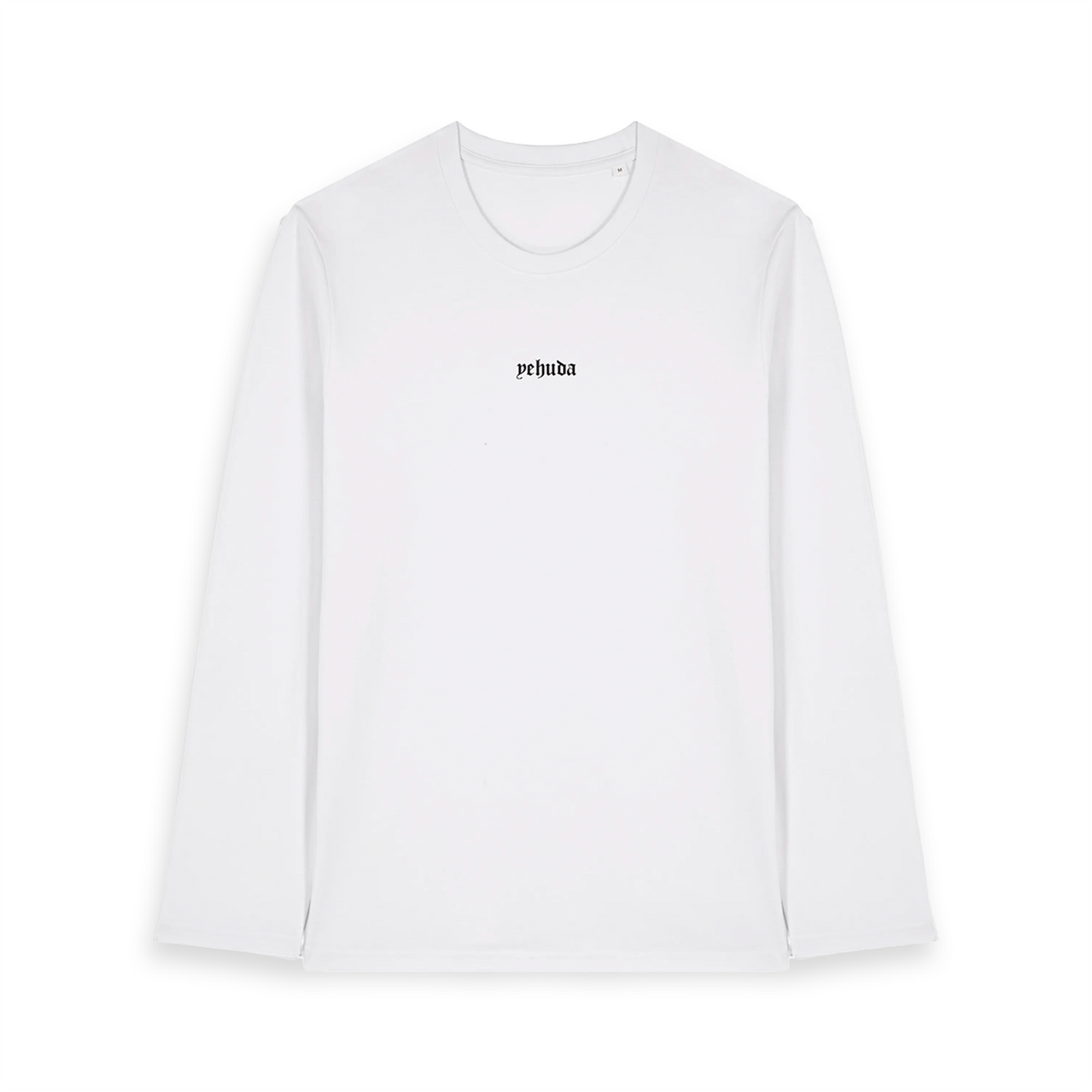 The unisex long sleeves Tee; For God - John 3:16 (White x Black)