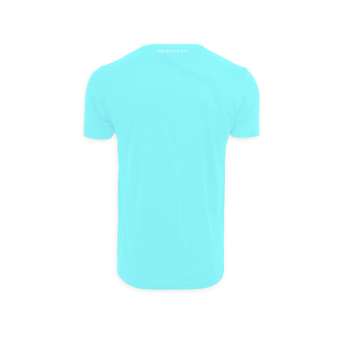 Philippians 4:13 - T-shirt (Beryl Blue)