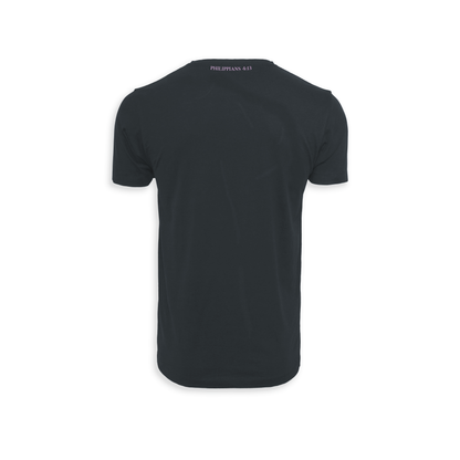Philippians 4:13 - T-shirt (Dark Shadow x Pink)