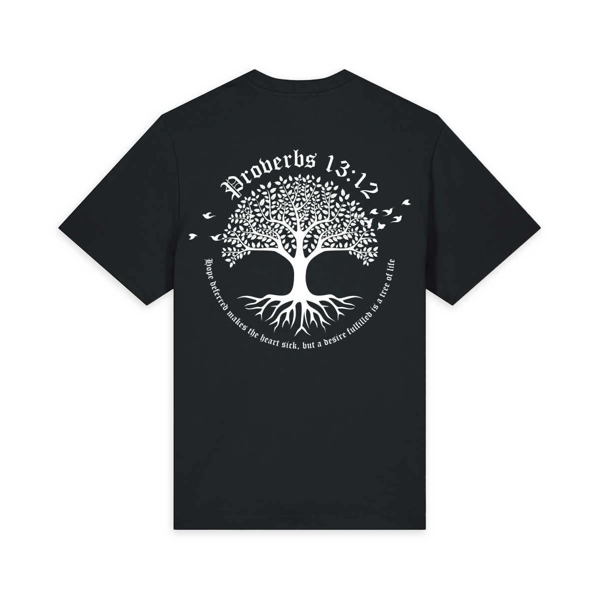 The Tree of Life - Relaxed Oversized Tee (Black)