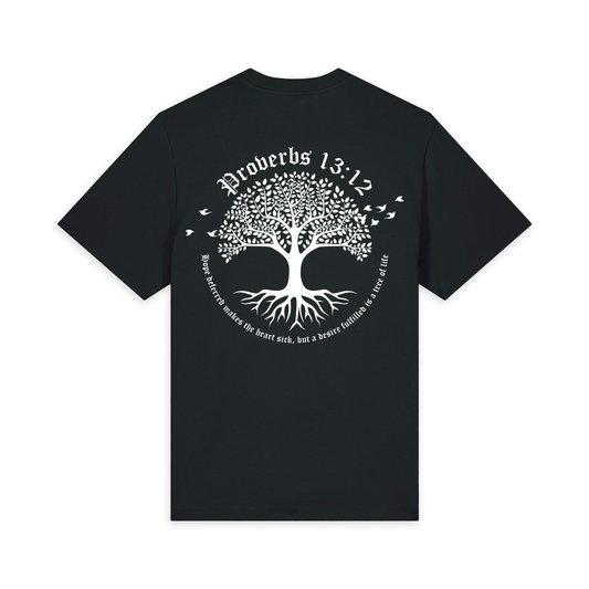 The Tree of Life - Relaxed Oversized Tee (Black)